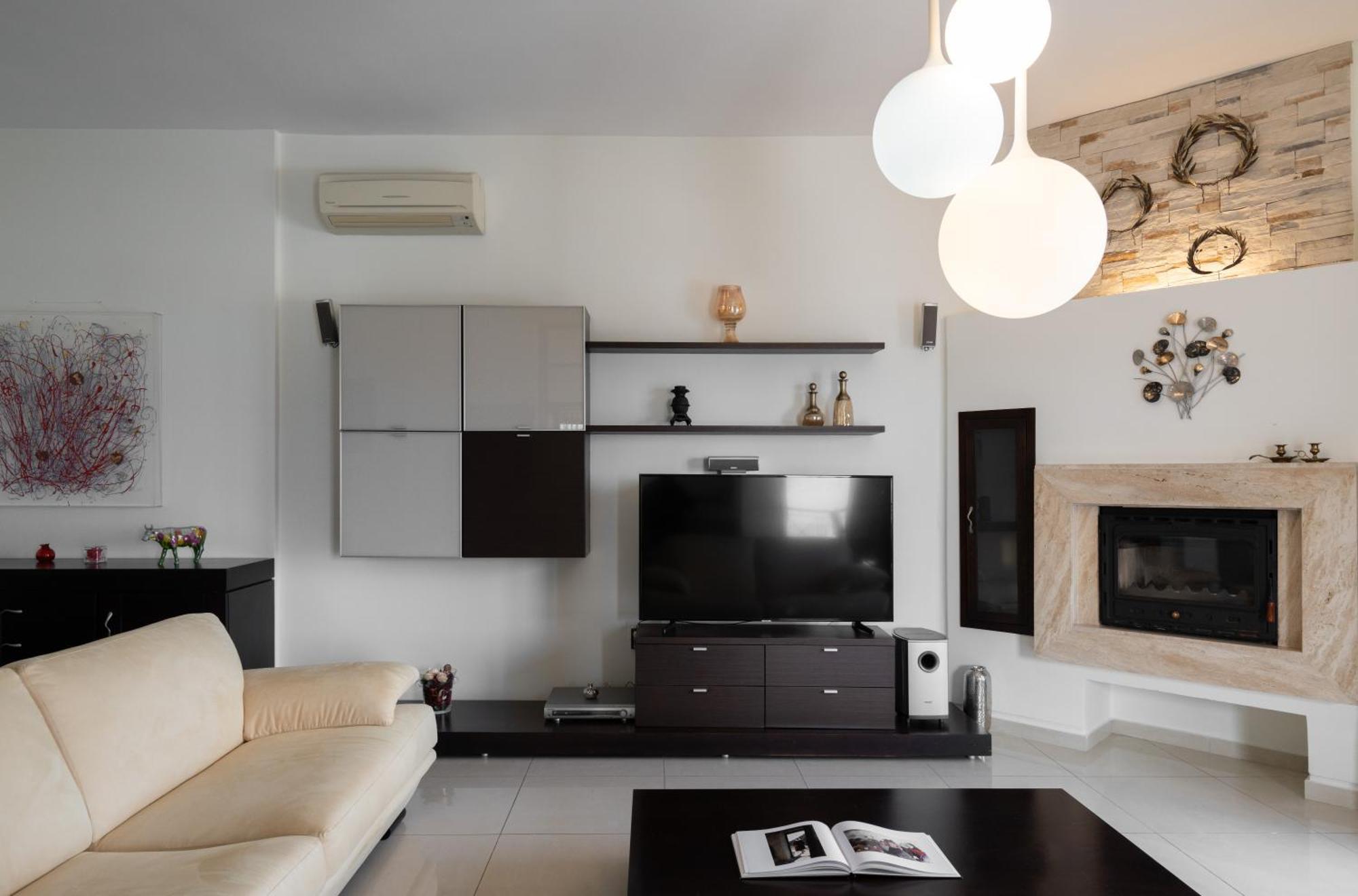 Central Seaview Heven Apartment In Fira  Exterior photo