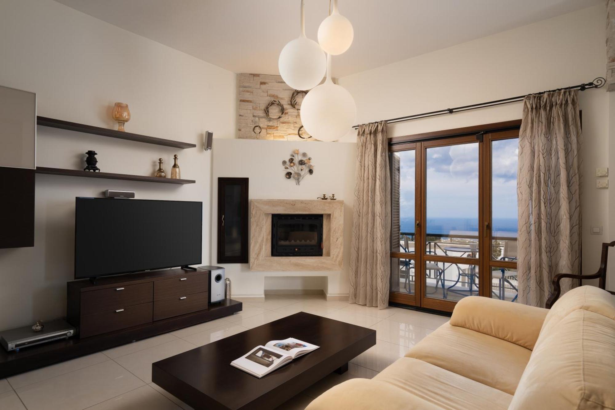 Central Seaview Heven Apartment In Fira  Exterior photo